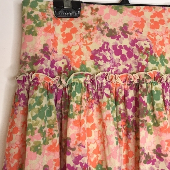NWT Kate Hill floral tiger lily print skirt - Picture 2 of 7